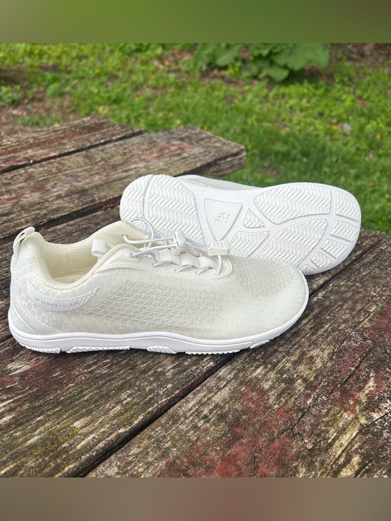 Hike Footwear Shoes - Hike Footwear HF Series Cloud Barefoot Sneaker White Grey EU 3 W 7 M 5